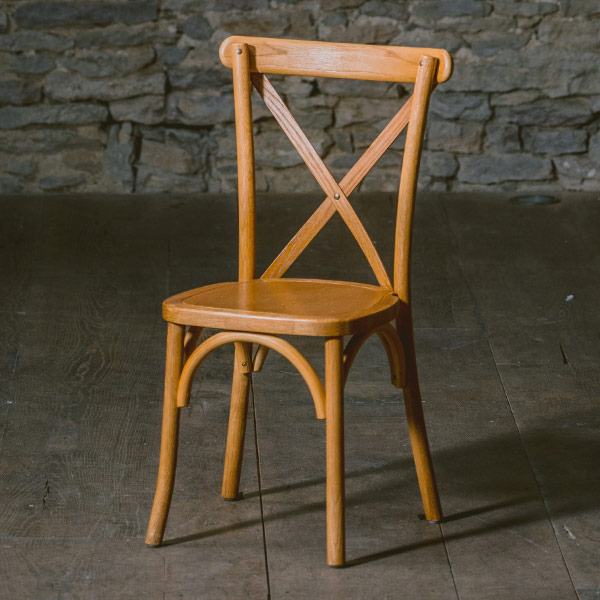 Oak Cross Back Chair