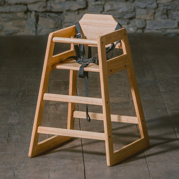 Wooden High Chair (light)