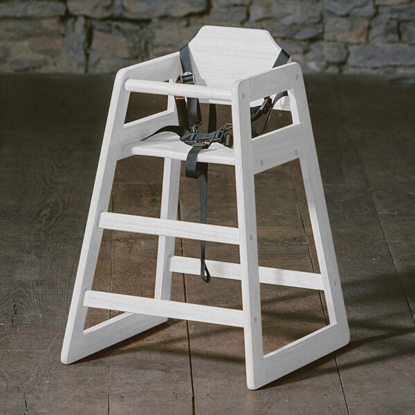 Wooden High Chair (white)